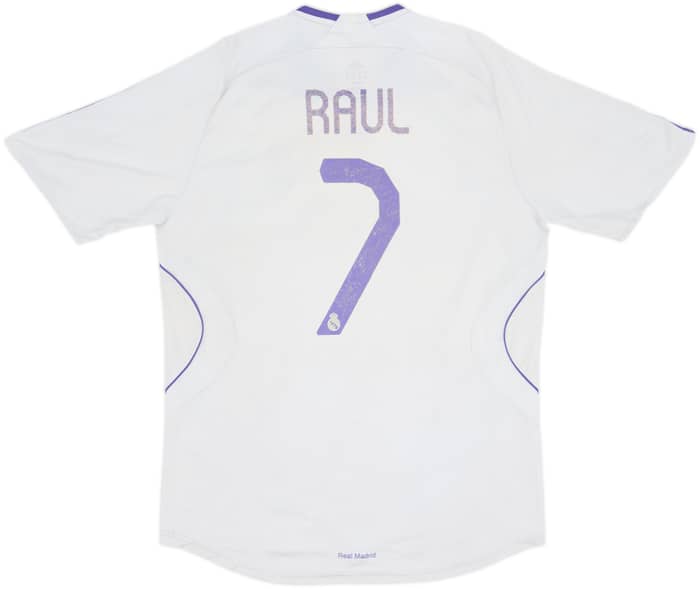 2007-08 Real Madrid Home Shirt Raul #7 - 4/10 - (L)