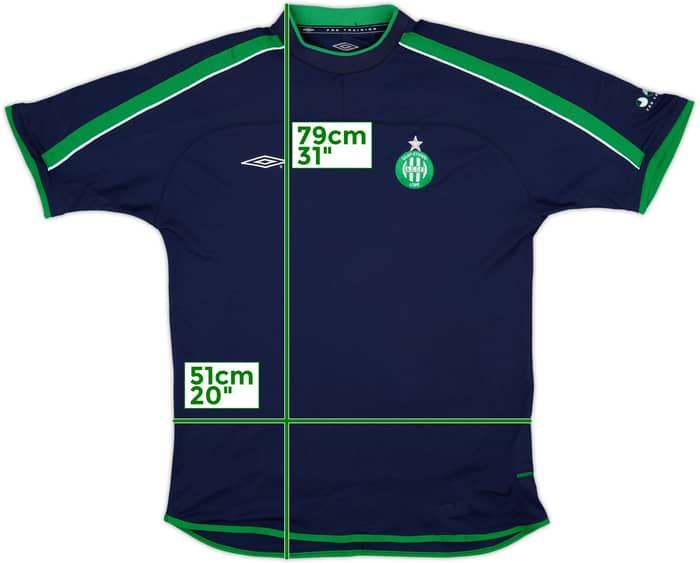 2001-03 Saint Etienne Umbro Training Shirt - 8/10 - (XL)
