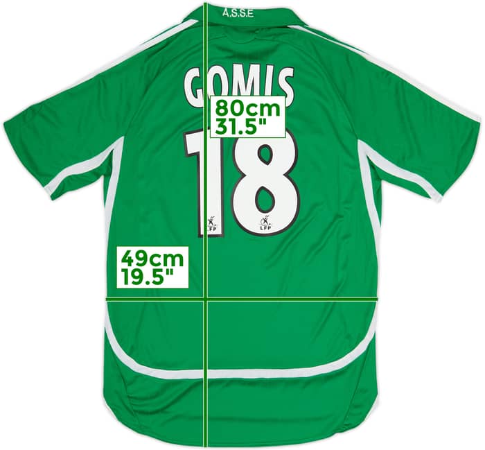 2006-07 Saint Etienne Camiseta de local Gomis #18 - 8/10 - (M)