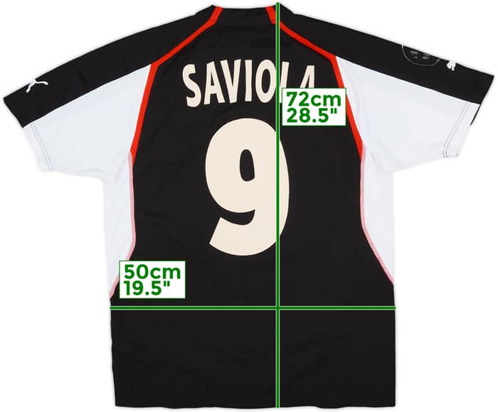 2004-05 Monaco Away Shirt Saviola #9 - 5/10 - (M)