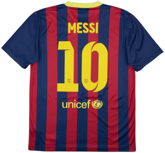 2013-14 Barcelona Basic Home Shirt Messi #10 - 8/10 - (M)
