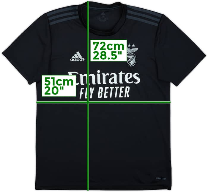 2020-21 Benfica Camiseta Visitante - 7/10 - (M)