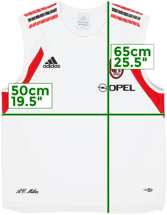 2005-06 AC Milan adidas Training Vest - 8/10 - (M/L)