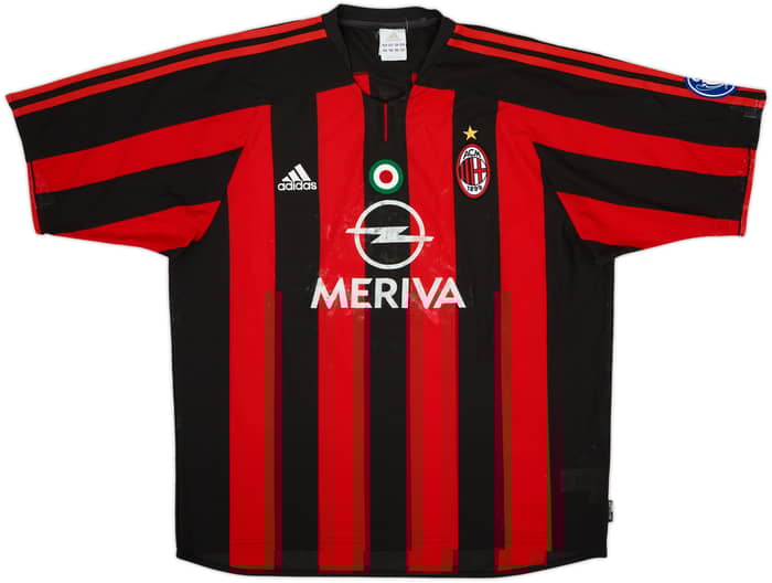 2003-04 AC Milan Home Shirt Gattuso #8 - 4/10 - (L)