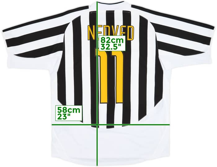 2003-04 Juventus Local Camiseta Nedved #11 - 8/10 - (XL)