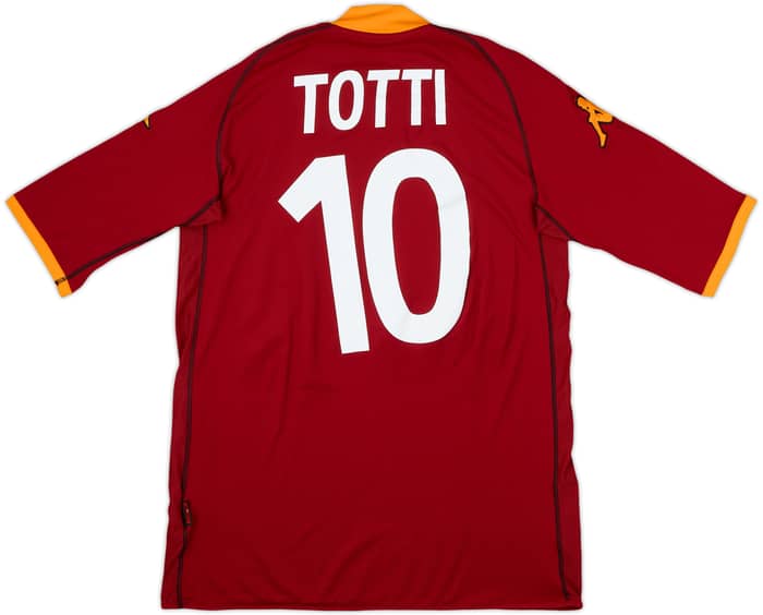 2002-03 Roma Home Shirt Totti #10 - 8/10 - (XL)