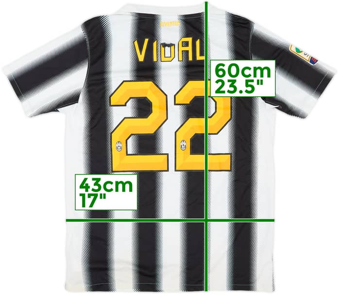 Camiseta de local del Juventus 2011-12 Vidal #22 - 5/10 - (L. Niños)
