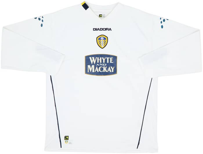 2004-05 Leeds United Camiseta Local Manga Larga - 6/10 - (L)