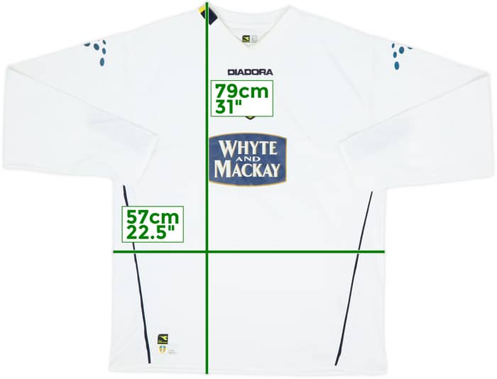 2004-05 Leeds United Camiseta Local Manga Larga - 6/10 - (L)