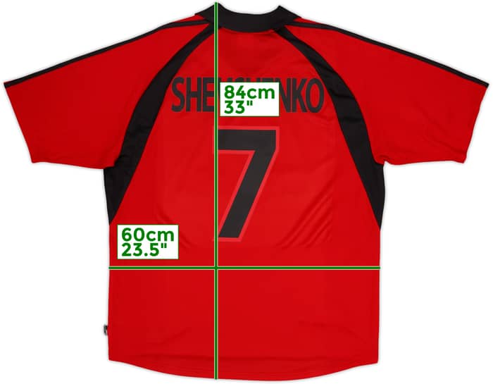 2001-02 AC Milan Third Shirt Shevchenko #7 - 9/10 - (XL)