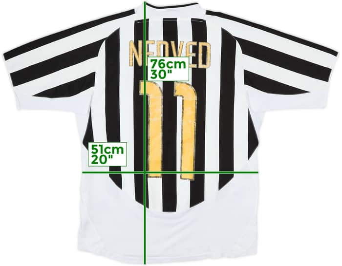 2003-04 Juventus Home Shirt Nedved #11 - 5/10 - (M)
