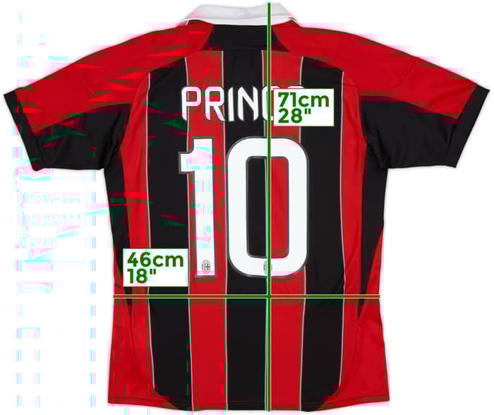 Camiseta de local del AC Milan 2012-13 Prince #10 - 8/10 - (Niños XL)