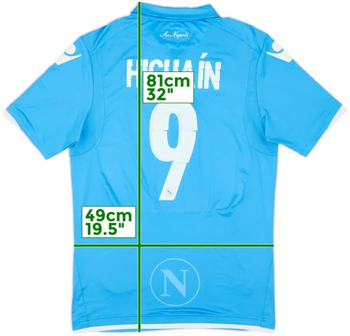 2014-15 Napoli Home Shirt Higuain #9 - 4/10 - (XXL)