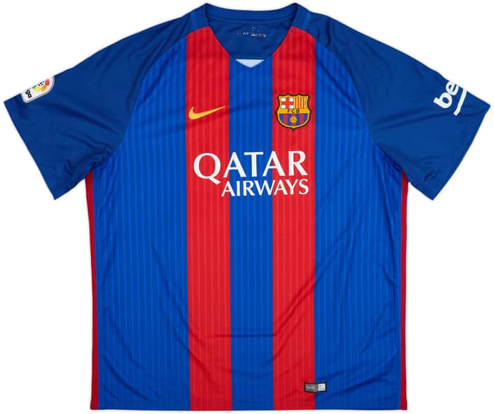 2016-17 Barcelona Home Shirt A.Iniesta #8 - 10/10 - (XXL)
