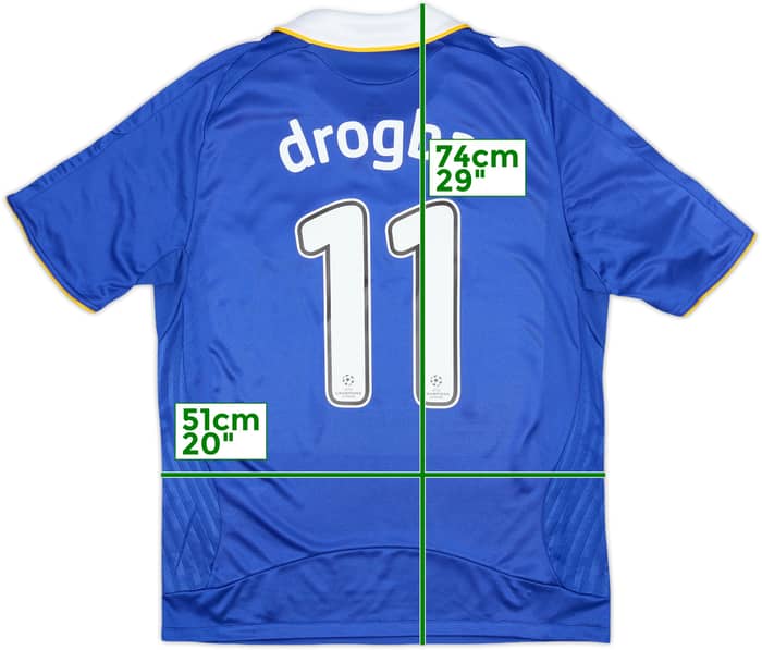 2008-09 Chelsea Home Shirt Drogba #11 - 9/10 - (M)