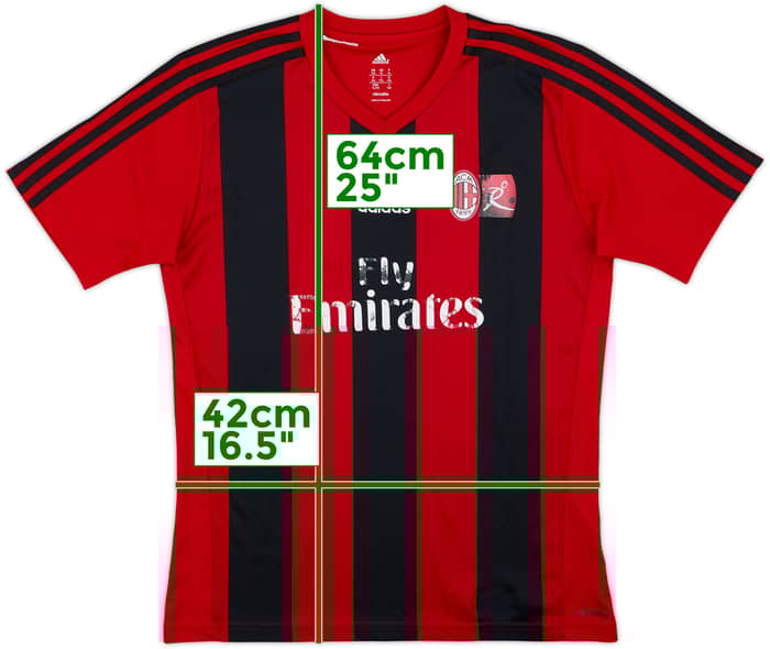 2014-15 AC Milan Academy adidas Training Shirt - 5/10 - (XL.Boys)