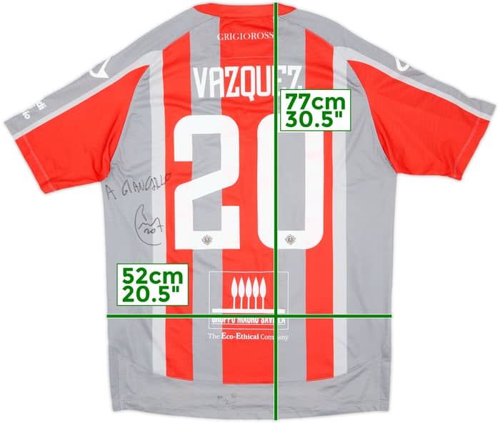 Camiseta de local firmada del Cremonese 2023-24 Vazquez #20 (L)