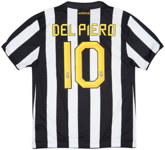 2010-11 Juventus Home Shirt Del Piero #10 - 8/10 - (L)