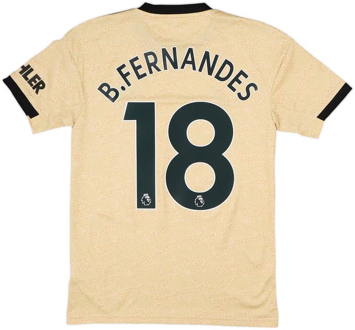 2019-20 Manchester United Away Shirt B.Fernandes #18 - 10/10 - (XS)