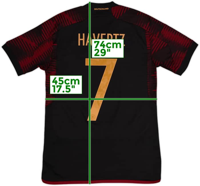 2022-23 Germany Away Shirt Havertz #7 - 9/10 - (S)