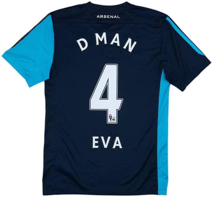 2011-12 Arsenal Away Shirt D MAN #4 EVA - 9/10 - (S)