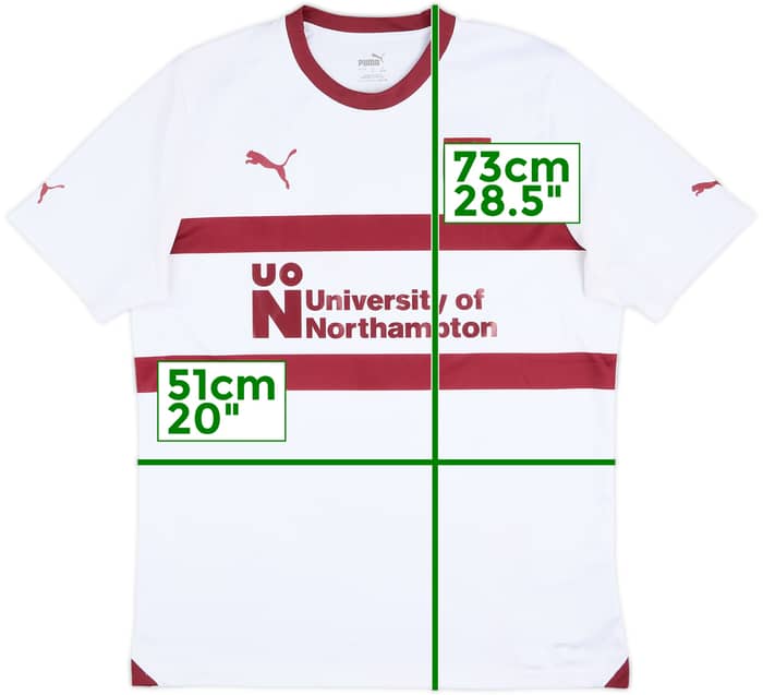 2023-24 Northampton Away Shirt - 10/10 - (L)