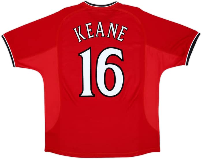 2000-02 Manchester United Home Shirt Keane #16 - 6/10 - (L)
