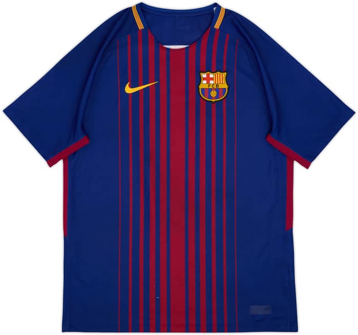 2017-18 Barcelona Home Shirt Suarez #9 - 6/10 - (M)