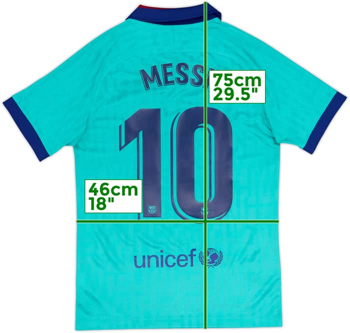 2019-20 Barcelona Third CL Shirt Messi #10 - 8/10 - (S)