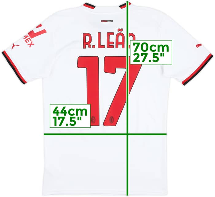 2022-23 AC Milan Away Shirt R.Leao #17 - 8/10 - (S)