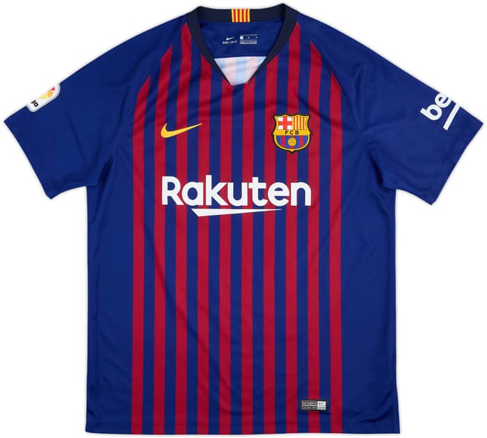 2017-18 Barcelona Home Shirt Messi #10 - 8/10 - (L)