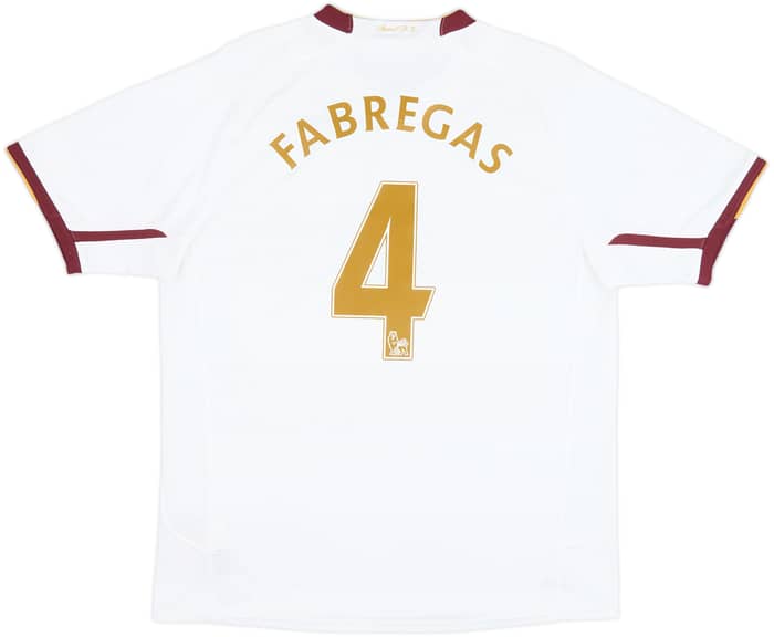 2007-08 Arsenal Away Shirt Fabregas #4 - 8/10 - (L)