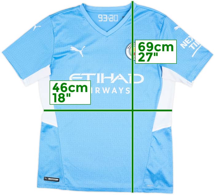 2021-22 Manchester City Camiseta Local De Bruyne #17 - 9/10 - (M)
