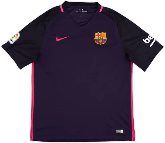 2016-17 Barcelona Away Shirt Suarez #9 - 6/10 - (L)