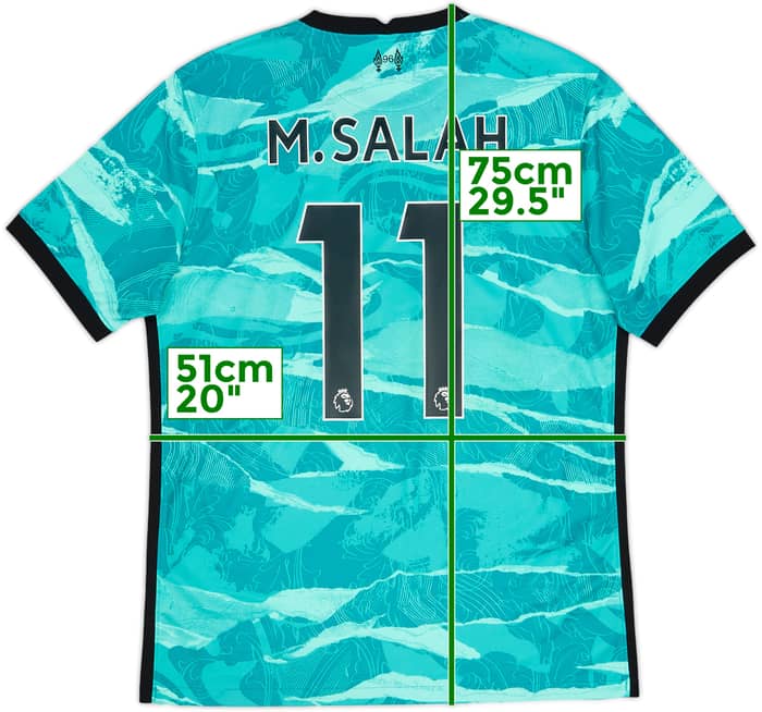 2020-21 Liverpool Away Shirt M.Salah #11 - 7/10 - (M)