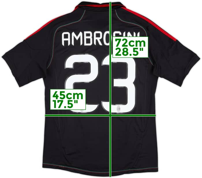 2012-13 AC Milan Third Shirt Ambrosini #23 - 8/10 - (M)