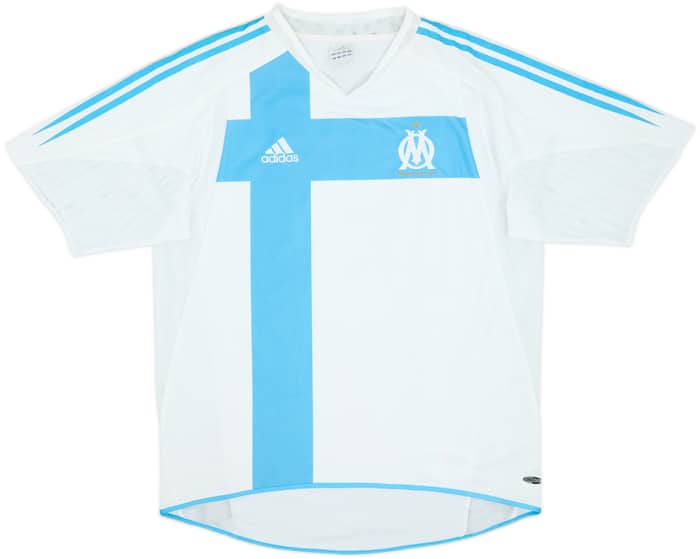 2004-05 Olympique Marseille Home Shirt Lizarazu #3 - 7/10 - (M)