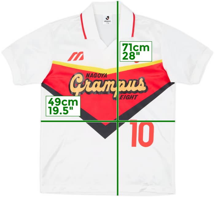 1993-94 Nagoya Grampus Eight Away Shirt #10 - 9/10 - (M)