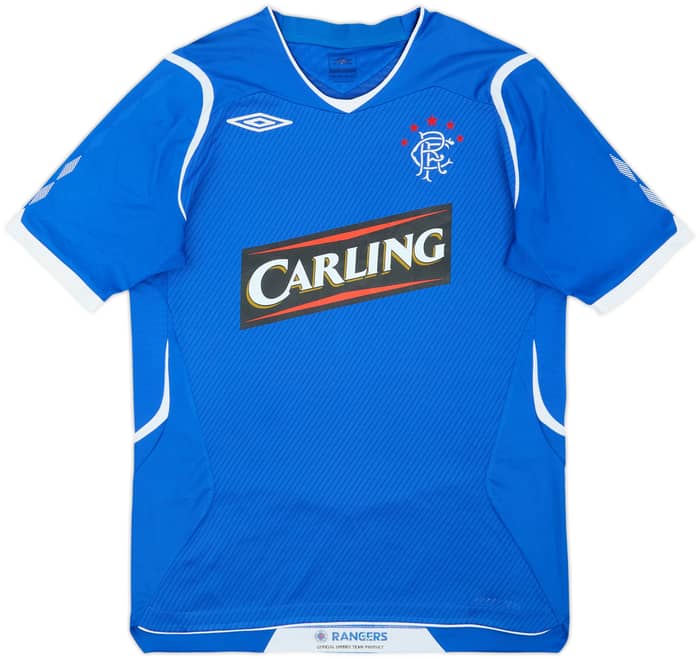 2008-09 Rangers Home Shirt Ferguson #6 - 6/10 - (M)