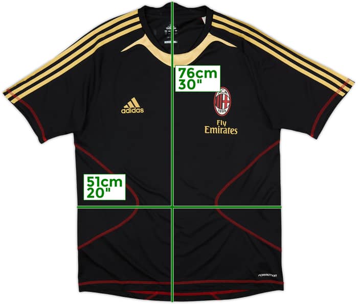 2010-11 AC Milan adidas Formotion Training Shirt - 9/10 - (L)