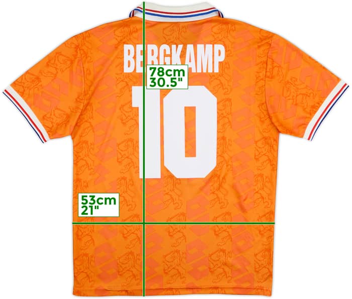 1994 Netherlands Home Shirt Bergkamp #10 - 6/10 - (L)