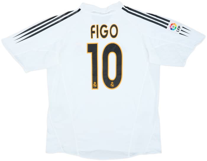 2004-05 Real Madrid Home Shirt Figo #10 - 8/10 - (XL)