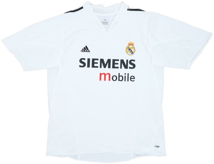 2004-05 Real Madrid Home Shirt Figo #10 - 8/10 - (XL)