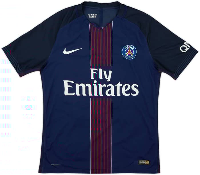 2016-17 Paris Saint-Germain Authentic Home Shirt Aurier #19 - 5/10 - (M)