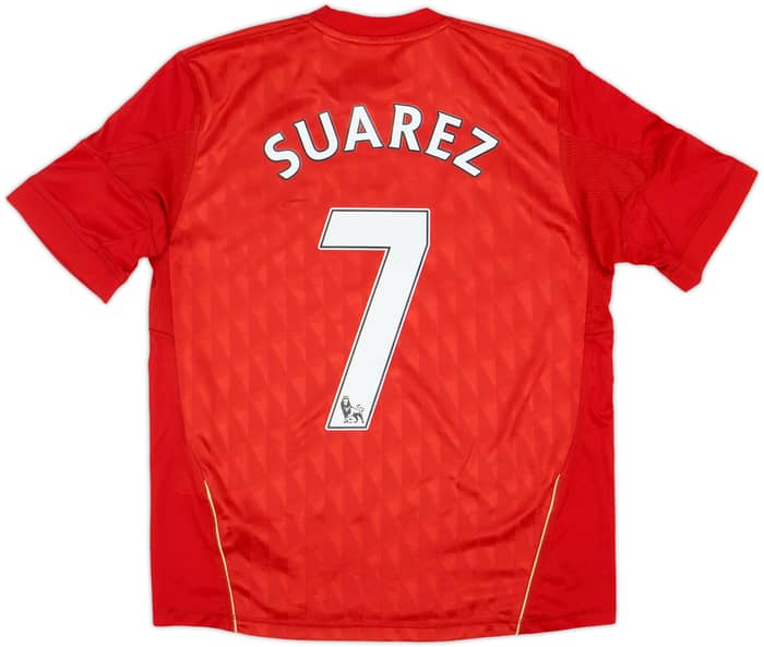 2010-12 Liverpool Home Shirt Suarez #7 - 7/10 - (L.Boys)