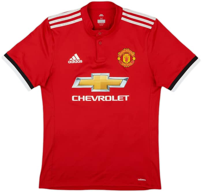 2017-18 Manchester United Authentic Home Shirt Pogba #6 - 6/10 - (M)