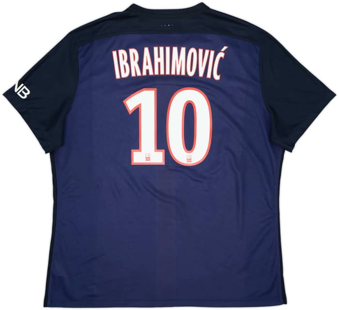 Camiseta de local del Paris Saint-Germain 2015-16 Ibrahimovic #10 - 9/10 - (XXL)