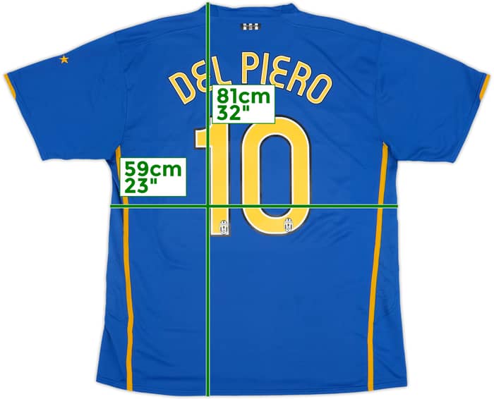 Camiseta de visitante de la Juventus 2007-08 Del Piero #10 - 7/10 - (XXL)
