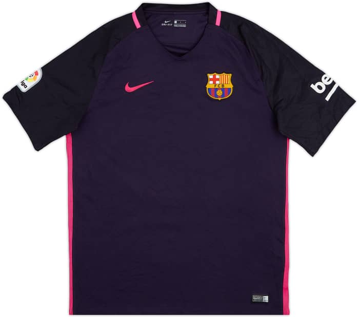 2016-17 Barcelona Away Shirt A.Iniesta #8 - 9/10 - (L)