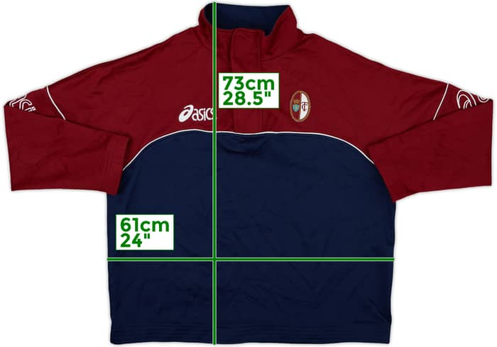 2001-02 Torino Asics 1/4 Zip Training Top - 8/10 - (XL)